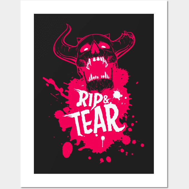 Rip & Tear - Duotone Wall Art by Aberrant Assembly